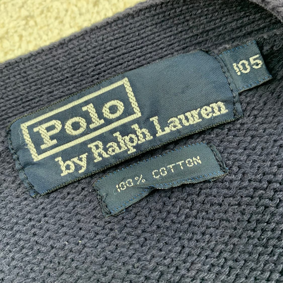 90s 폴로 랄프로렌 포니로고 코튼 가디건 네이비 상품이미지7