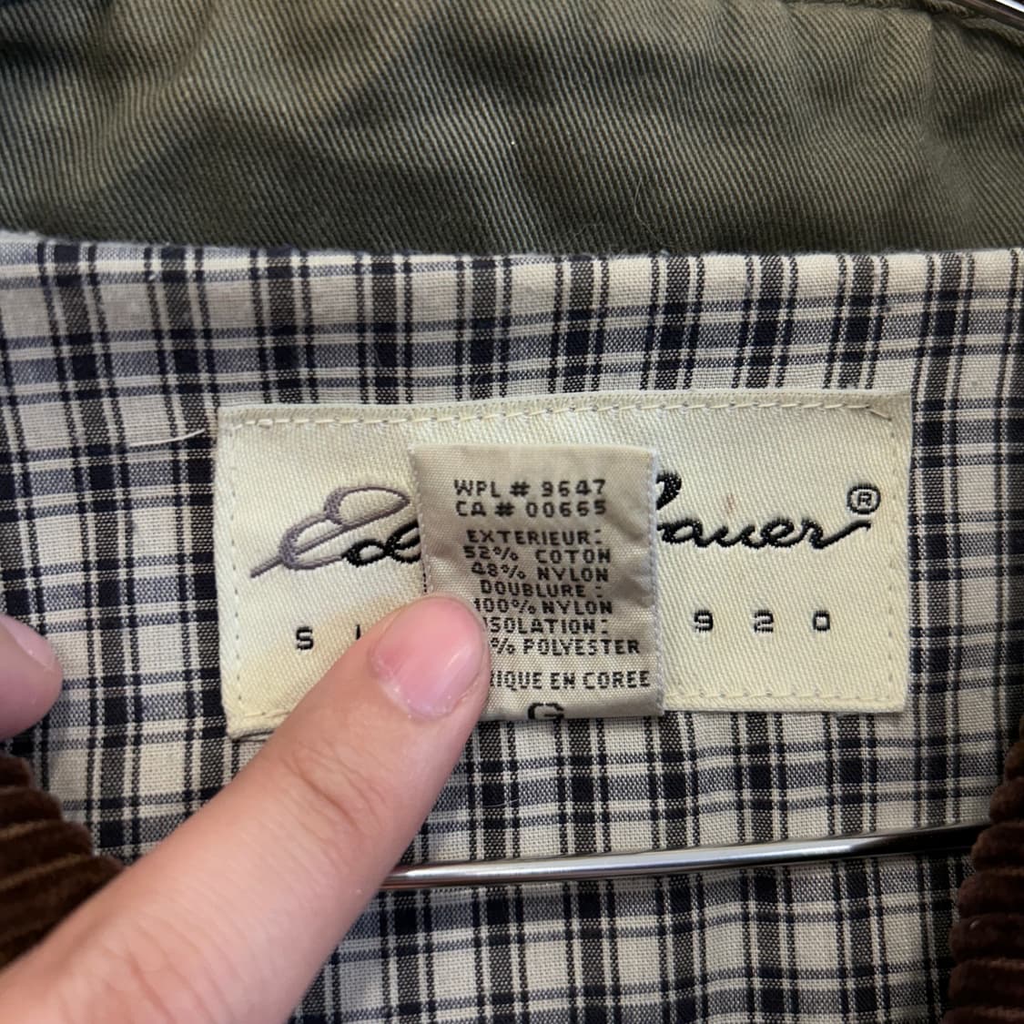 에디바우어 코듀로이 카라 워크 초어자켓 상품이미지5