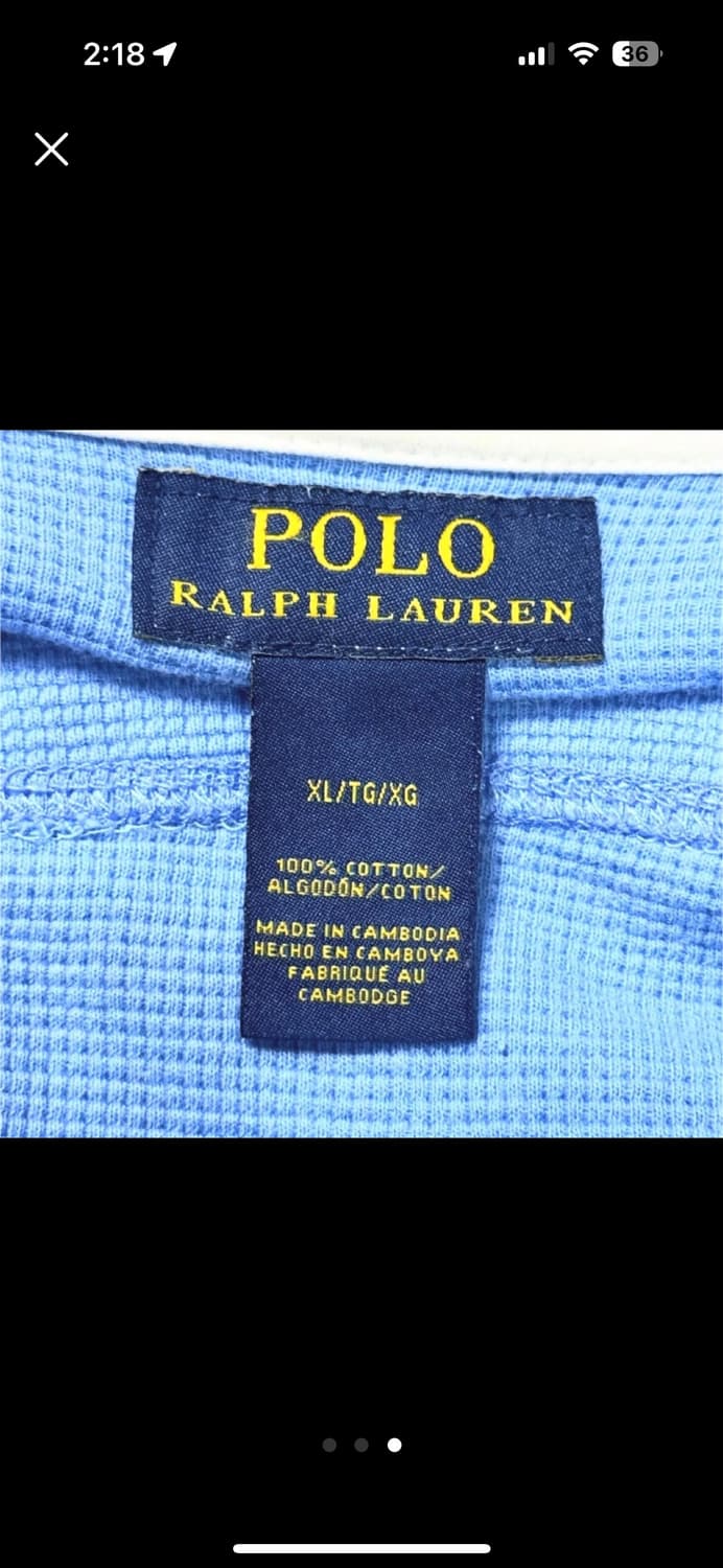 폴로 반팔 와플티 하늘색 상품이미지3