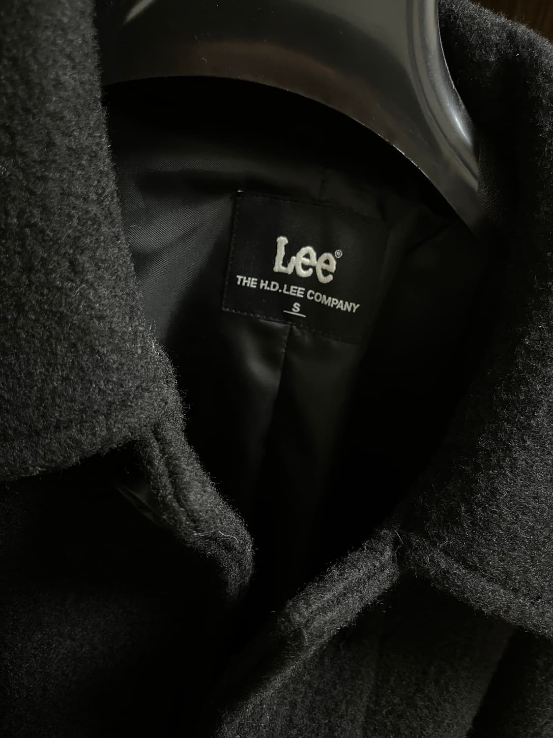 lee 발마칸 울 코트 블랙 S 상품이미지6