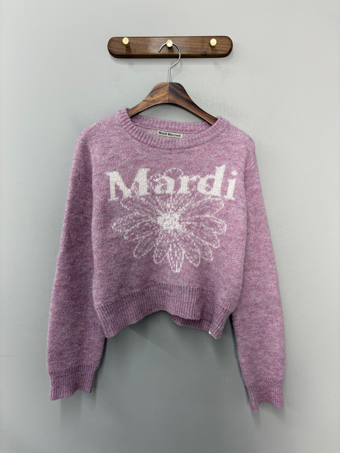 마르디메크르디 모헤어 블렌디드 니트 풀오버 라벤더A3688  상품이미지2