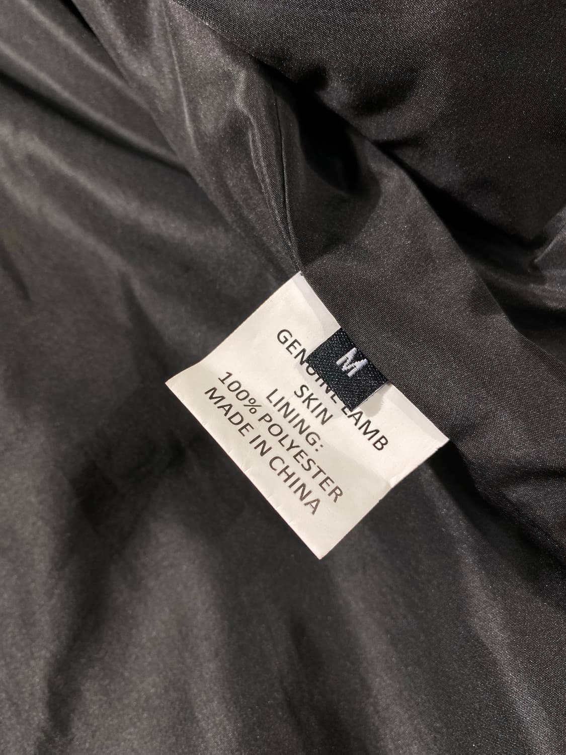 [M] Vintage 빈티지 3스트라이프 램스킨 레더자켓 상품이미지8