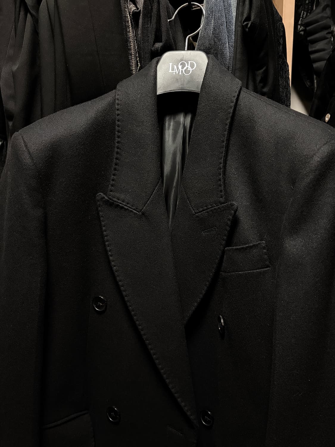 발렌티누스 더블 코트 FELTRO 블랙 상품이미지1