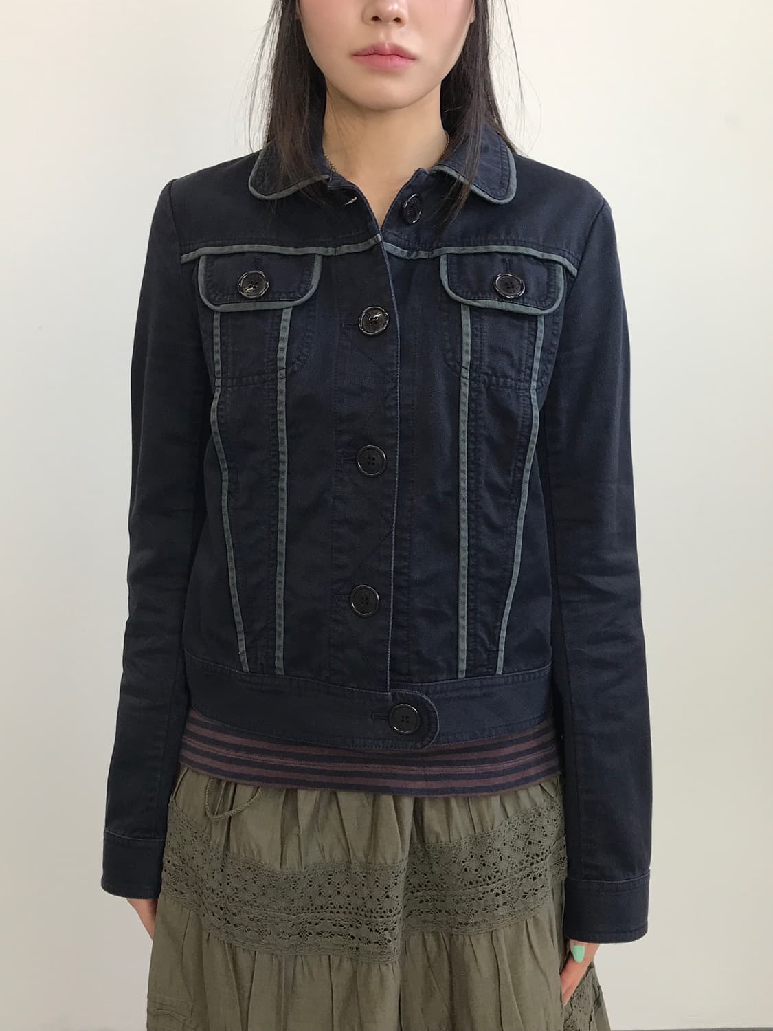 Marc Jacobs Dark Navy Button Jacket 상품이미지2
