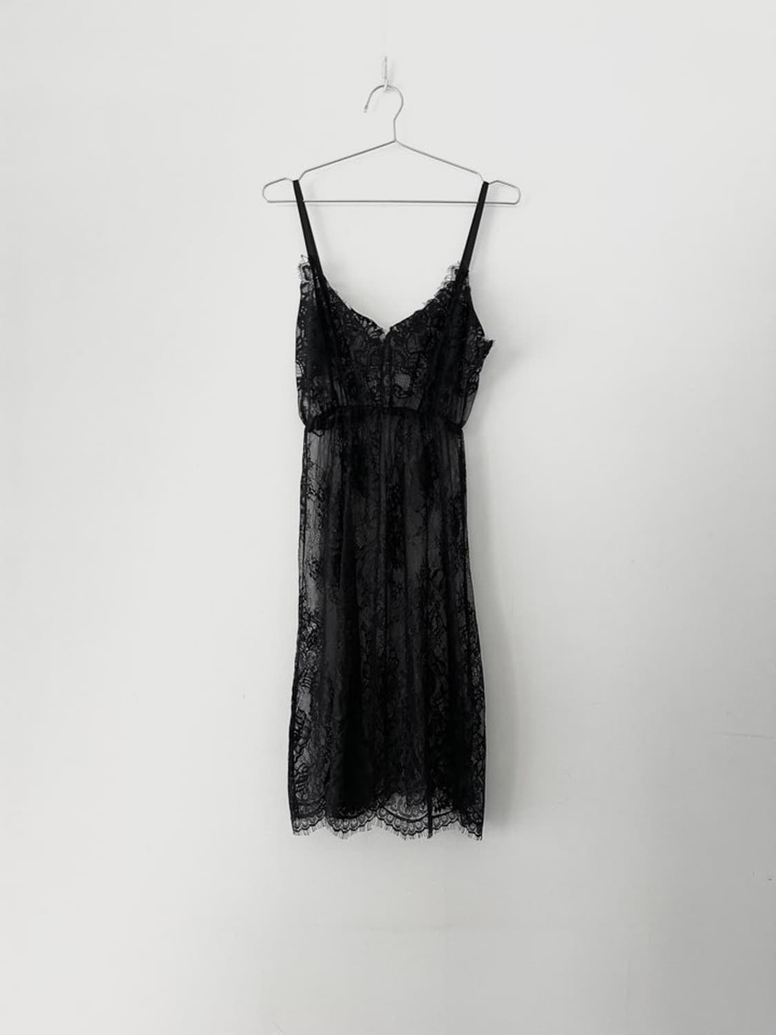 Lace camisole sleeveless ops / black 상품이미지2