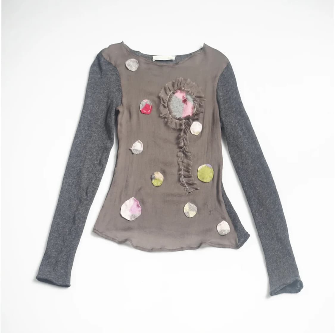 Garbage Core pois pois knitted top 상품이미지1