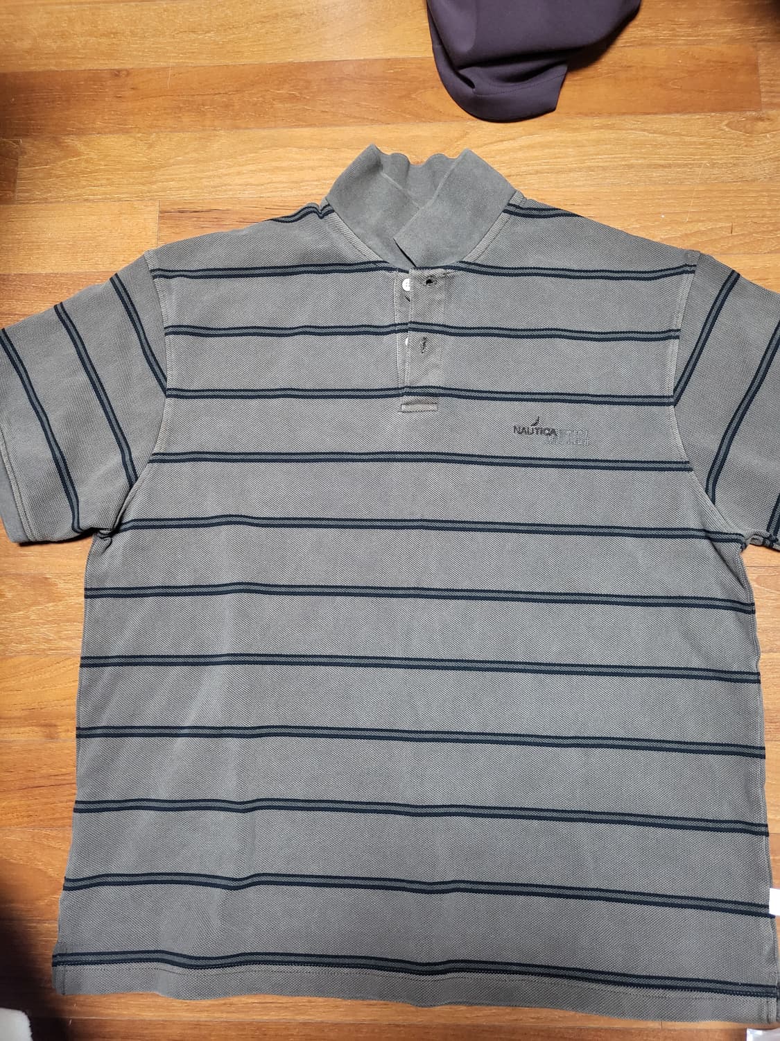 노티카 재팬 jp 오버 보더 폴로 반팔 셔츠 다크브라운 JP04615 상품이미지4