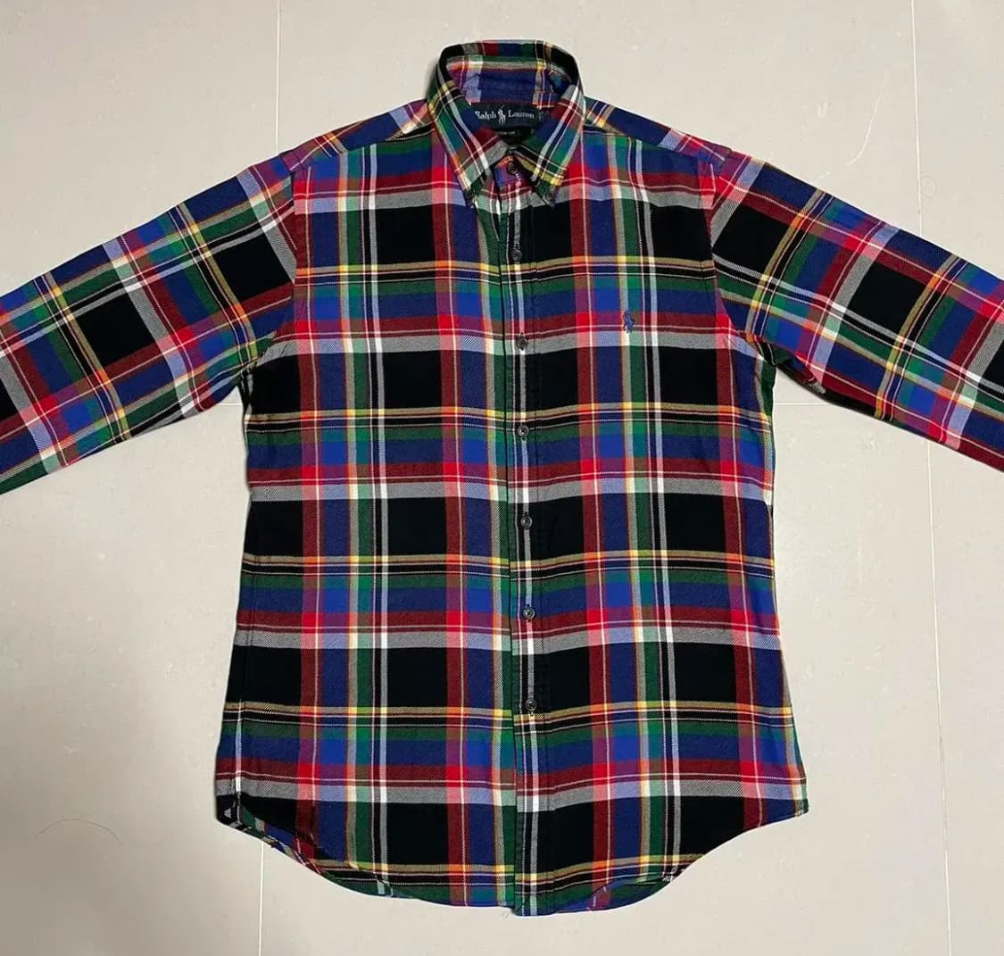 정품 폴로 랄프로렌 멀티컬러 타탄체크 셔츠 남방 상품이미지3