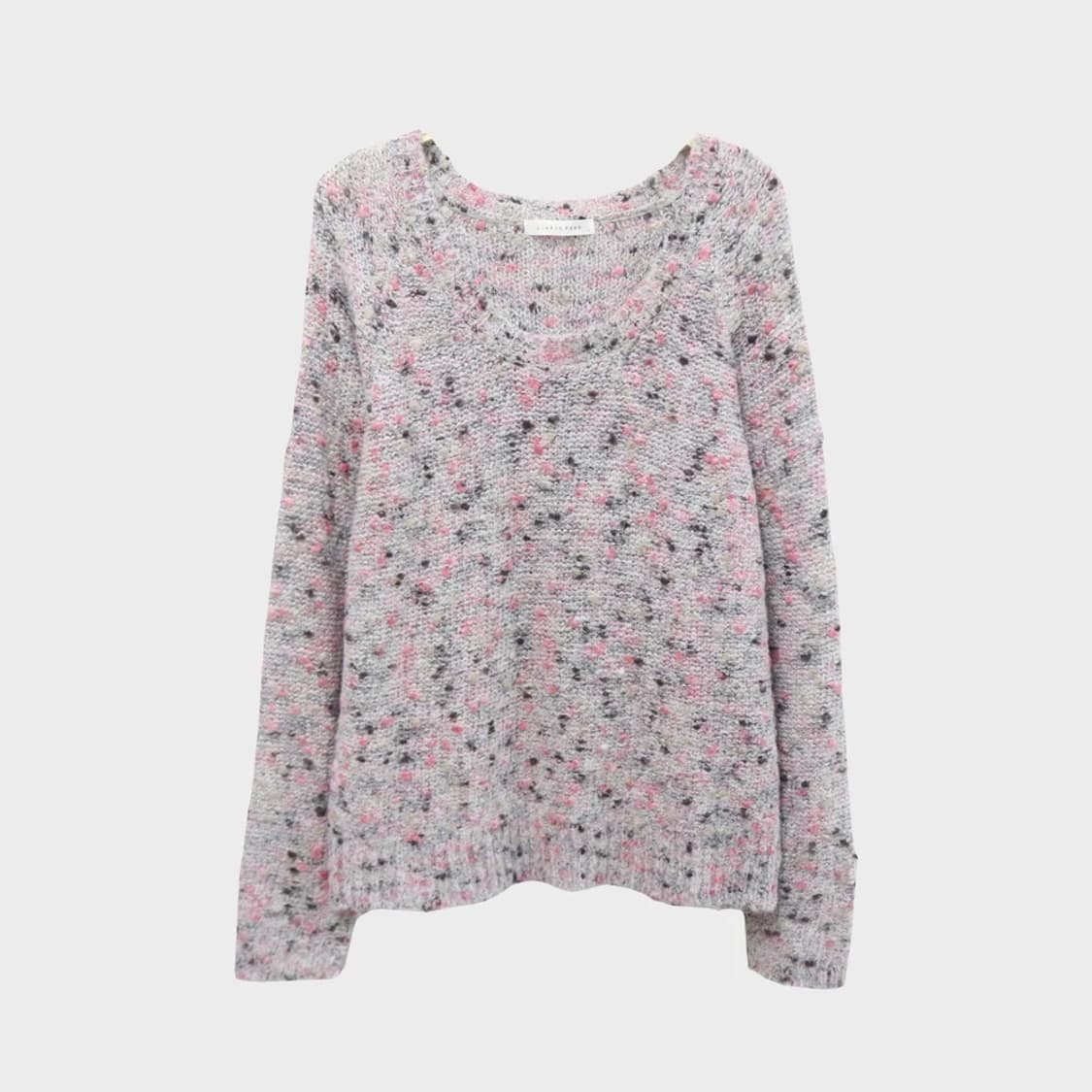 로리즈 팜 딸기우유 딥 유넥 울 혼방 부클 니트 60870 상품이미지1