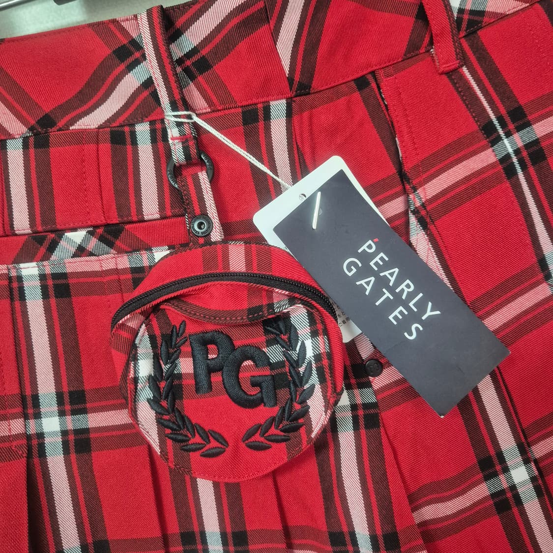 PEARLYGATES 체크 플리츠 치마 상품이미지5