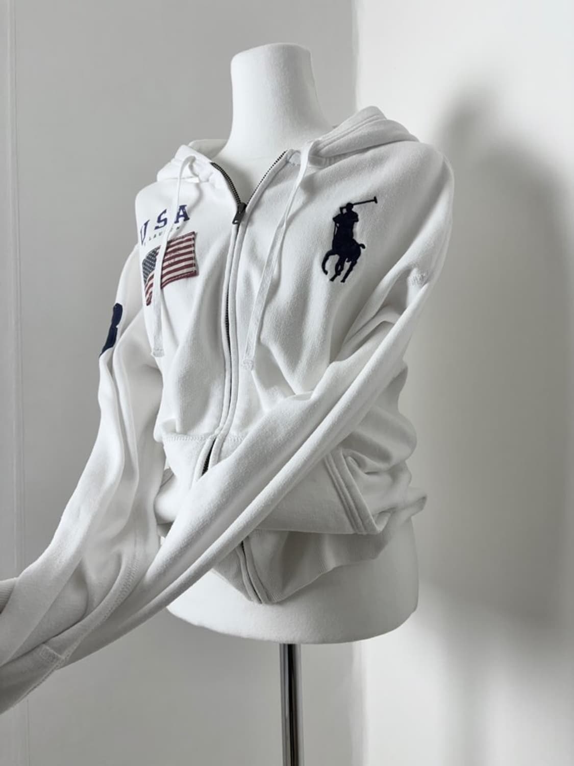 폴로 빅포니 성조기 후드집업(예약중) 상품이미지1