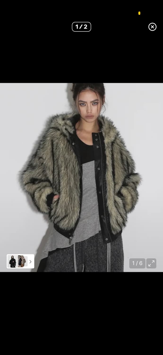 구함)샌드릭 리버시블 퍼자켓 라이트 옐로우 상품이미지1