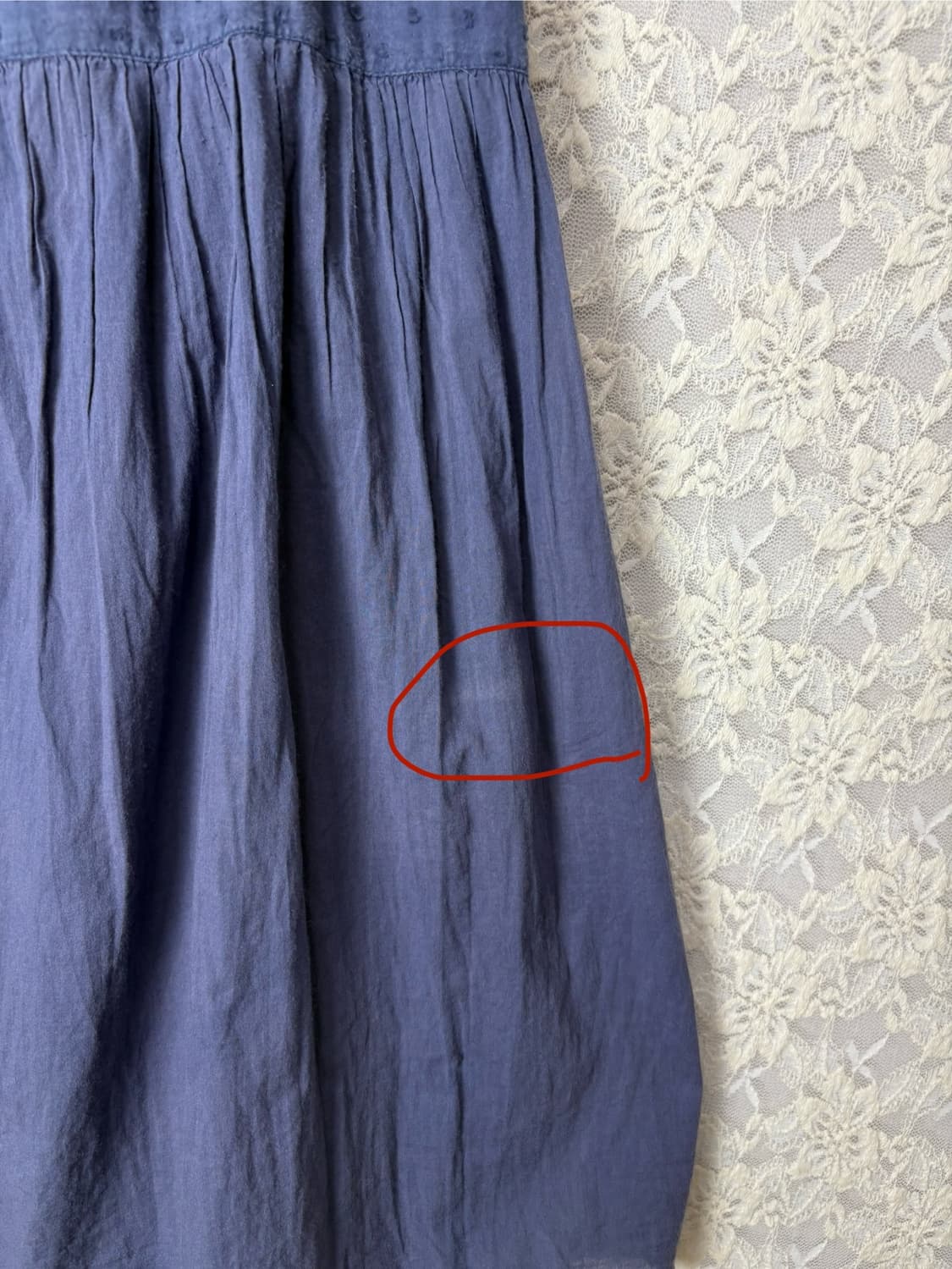 네이비 도트 롱 스커트 상품이미지8