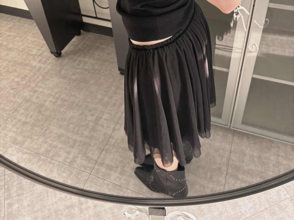 chiffon pleated skirt 상품이미지4