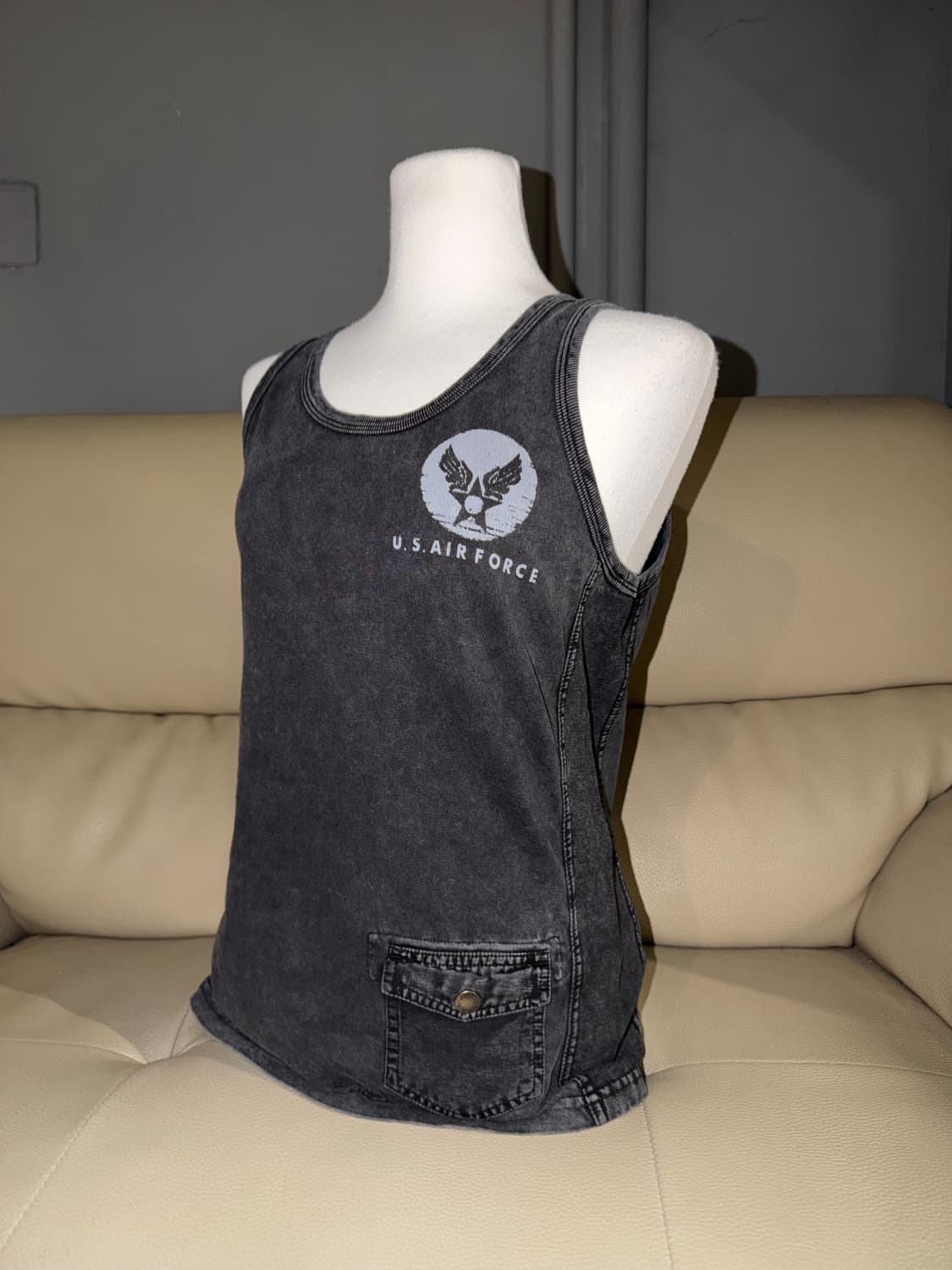 Avirex cargo point pigment sleeveless  상품이미지1