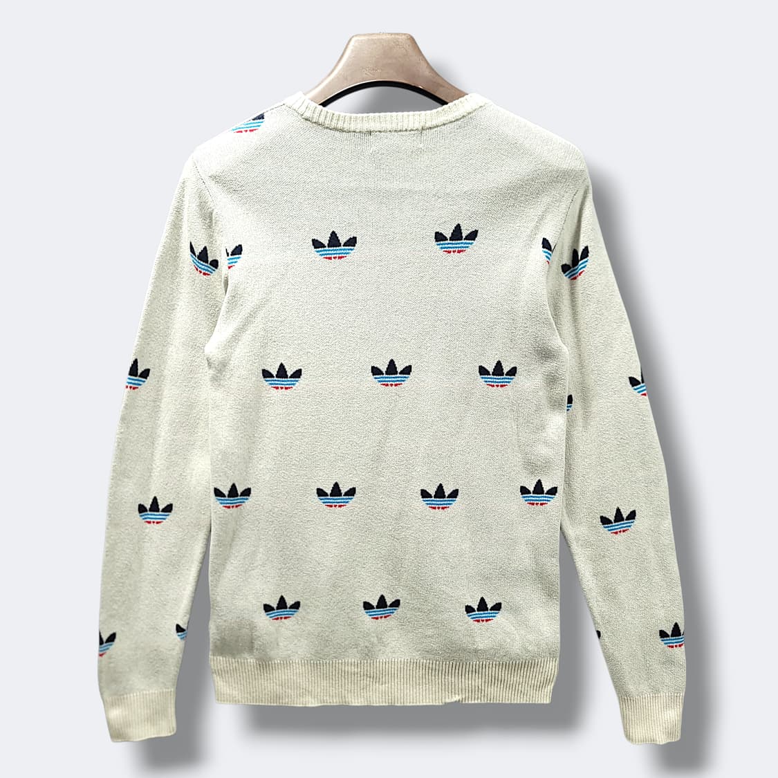 [95] 아디다스 베이지 트레포일 스웨터 니트 상품이미지2