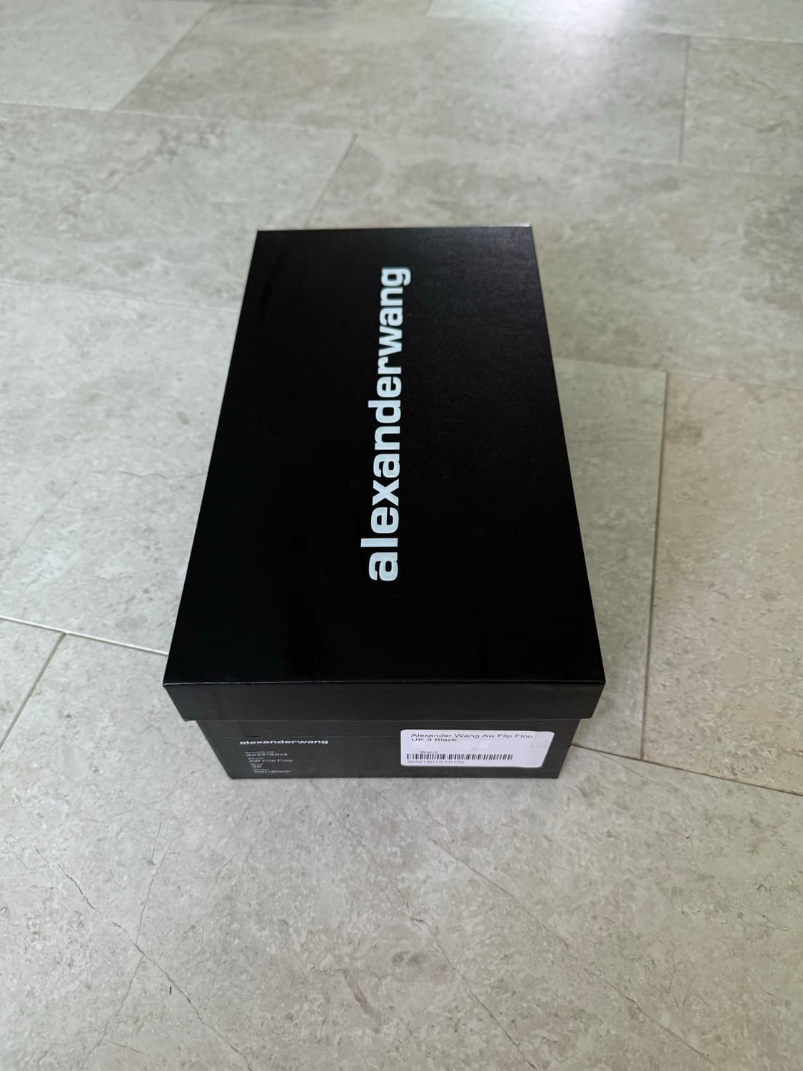 알렉산더 왕 AW 로고 플립플랍 쪼리 블랙 상품이미지5