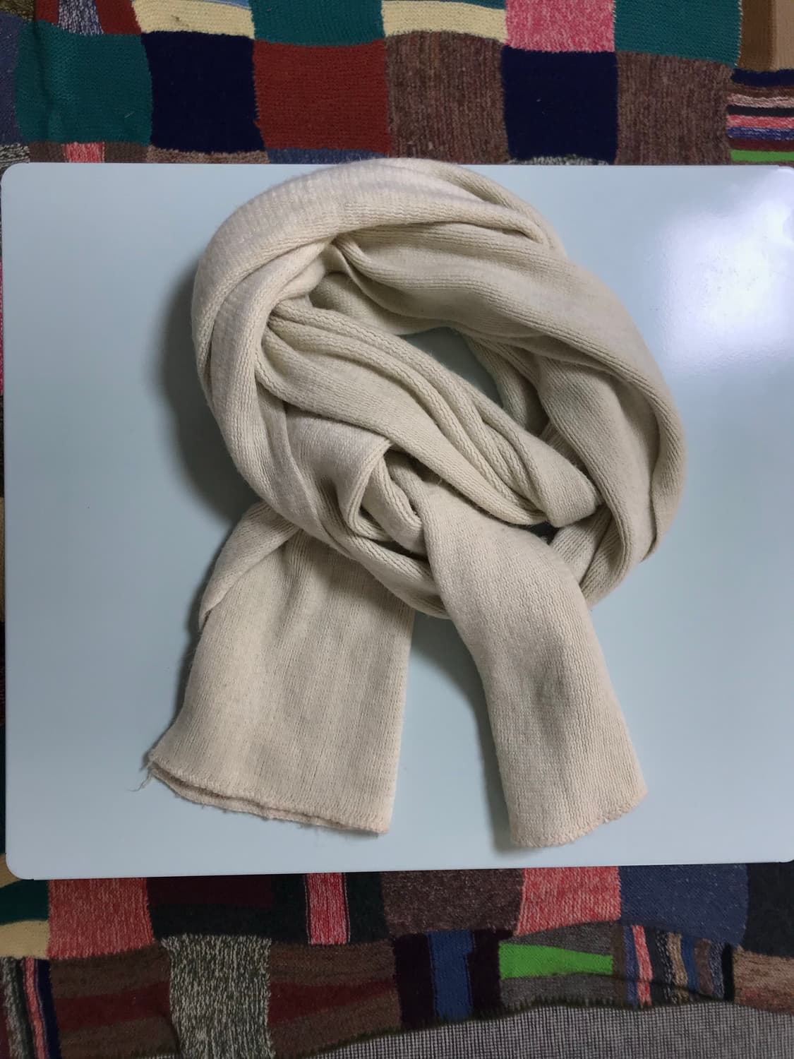 빈티지 아이보리 머플러 상품이미지1