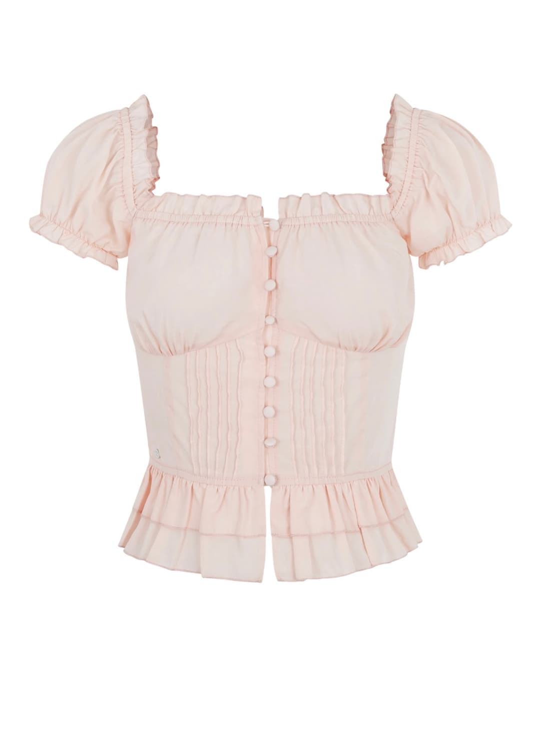페일제이드 Jully Frill Button BL 핑크 상품이미지1