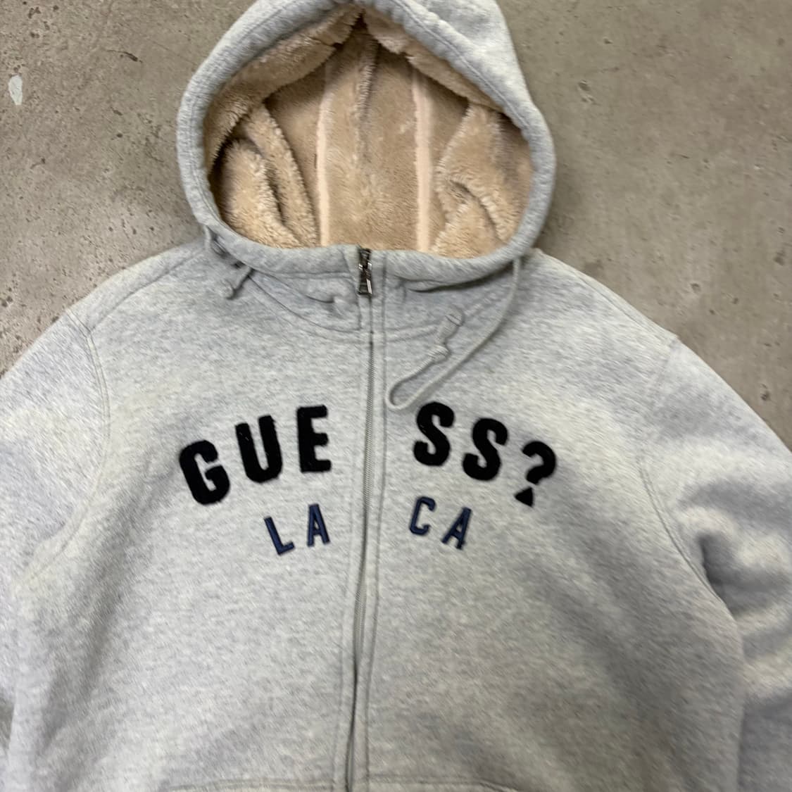 게스 양털 후드집업[1974] 상품이미지2