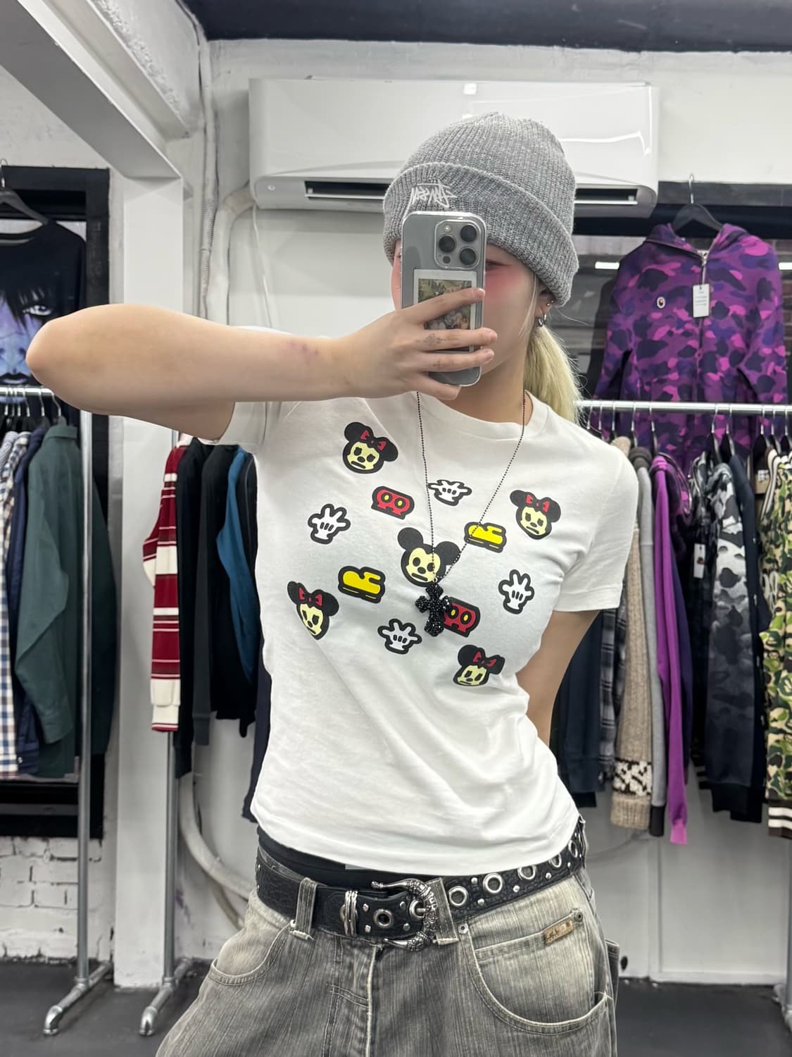 베이프 디즈니 미키미니 티셔츠 상품이미지5