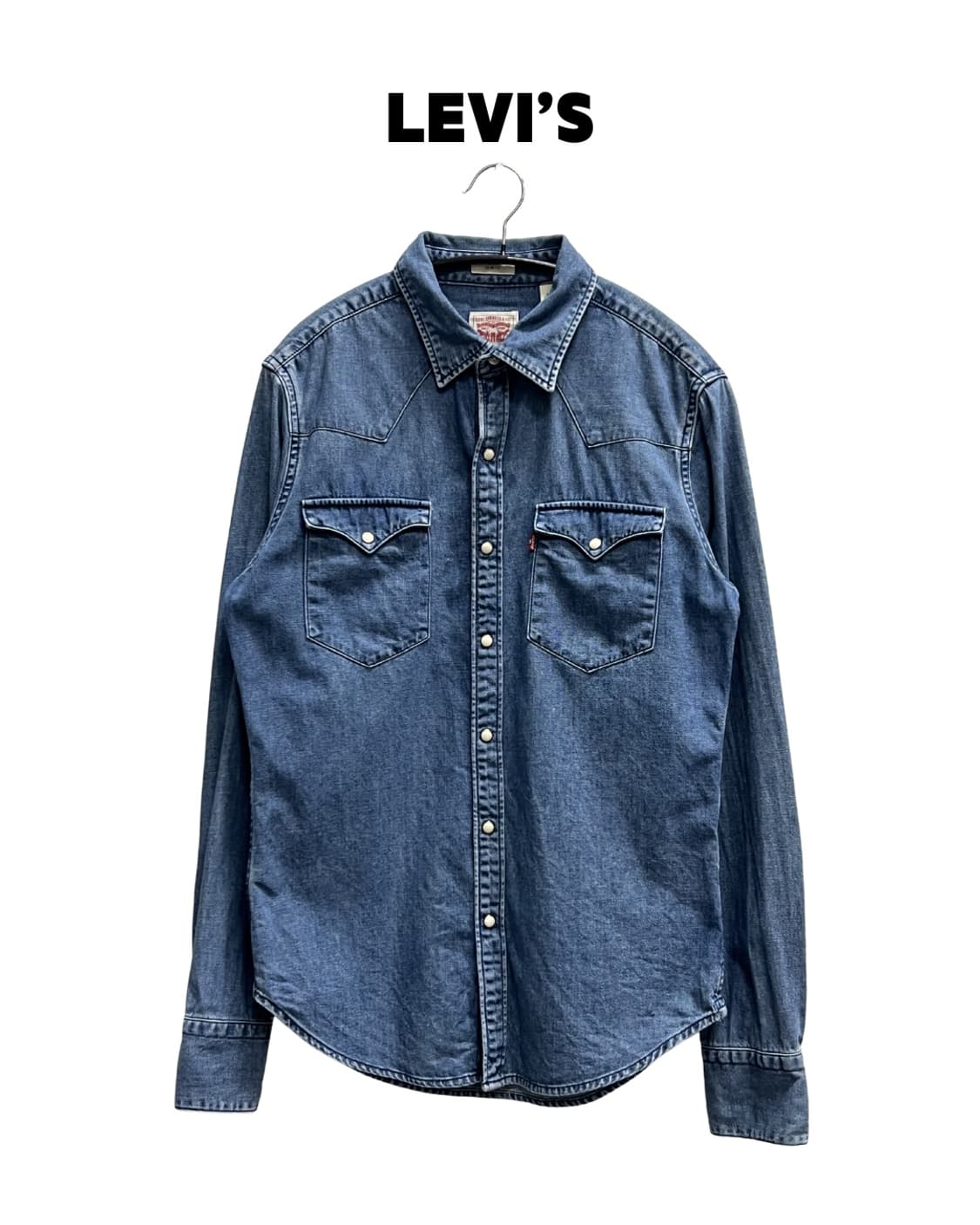 리바이스 슬림핏 웨스턴 데님 셔츠 상품이미지1