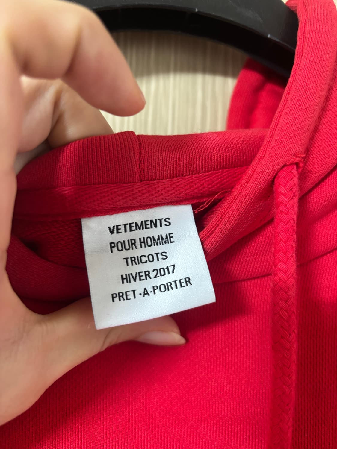 베트멍 레드 프린팅 후드티 상품이미지6