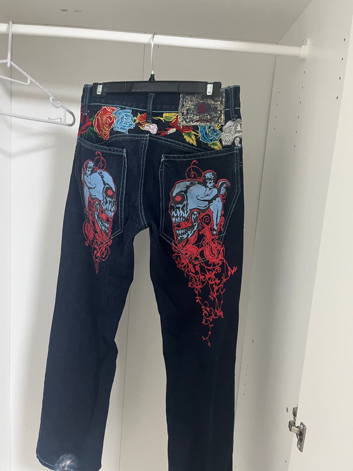 kanji 오리엔탈 자수 데님 팬츠 상품이미지5