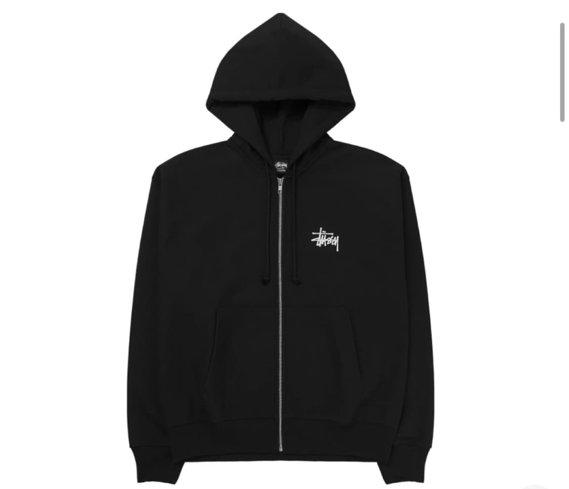 스투시 후드집업 블랙 S 상품이미지1