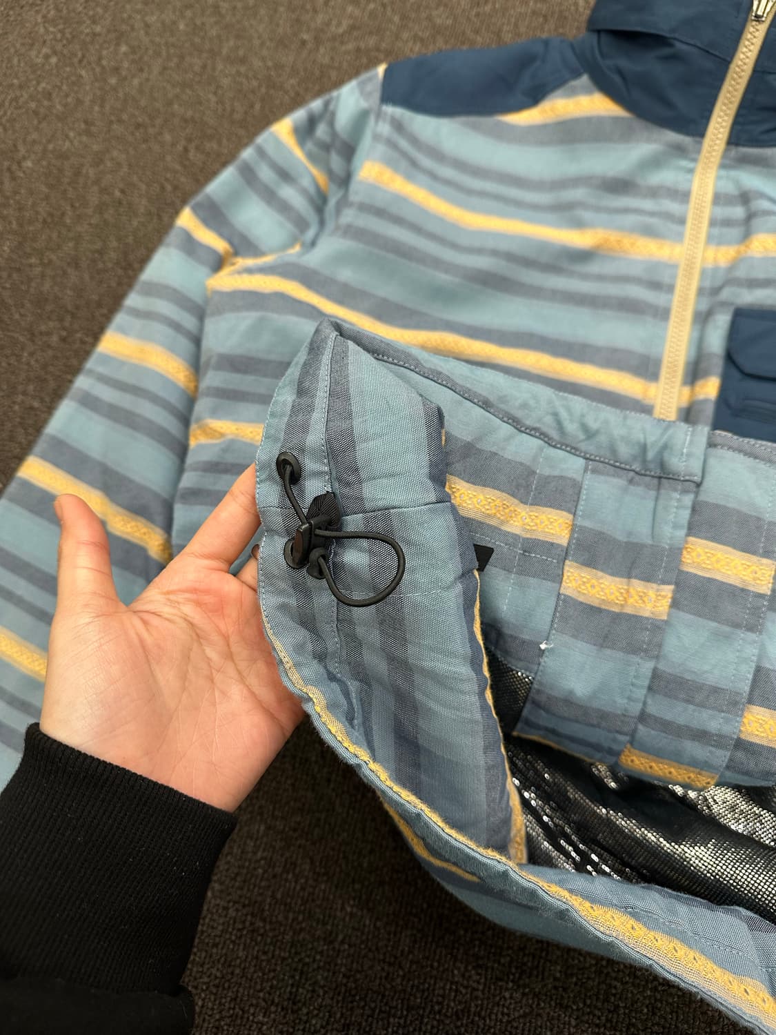 M)컬럼비아 스트라이프 디테일 배색 플리스 자켓 상품이미지6