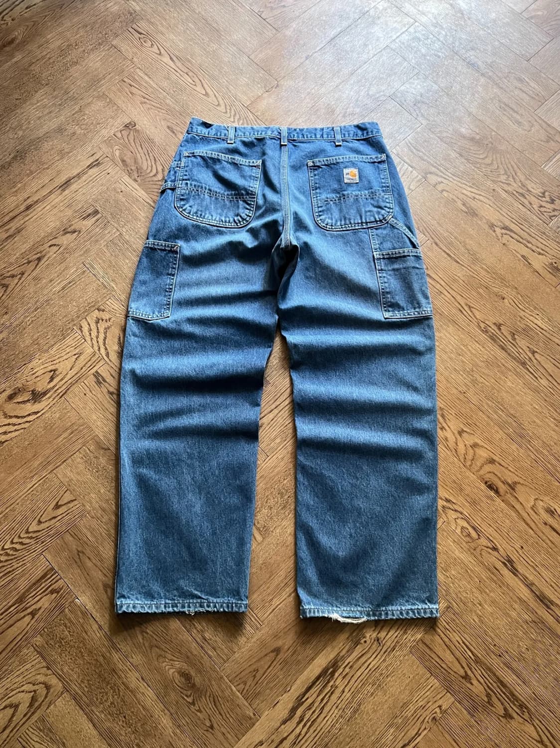 [34]칼하트FR USA 빈티지 워싱 싱글니 카펜터 워크 데님 팬츠 상품이미지1