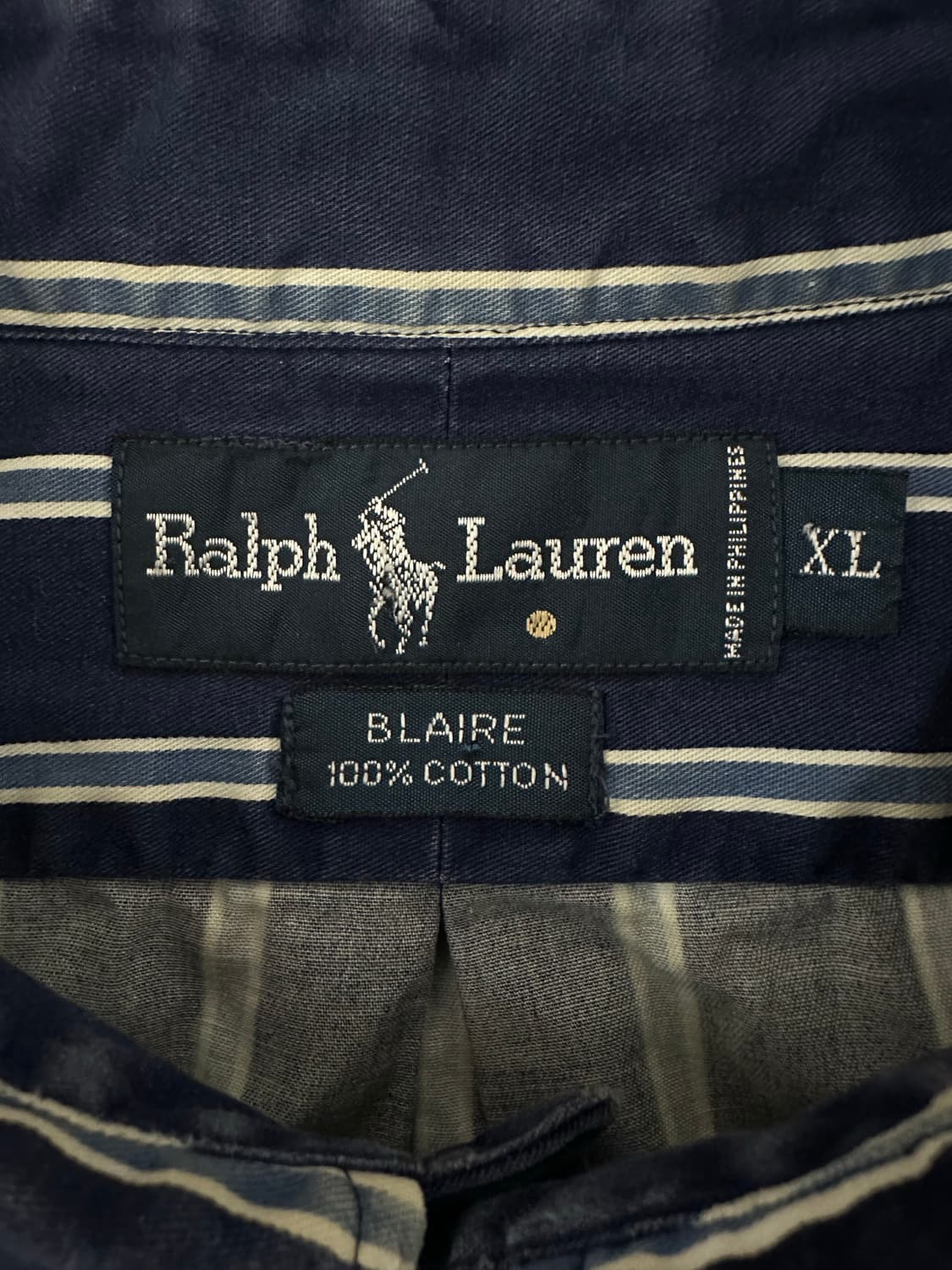 폴로 랄프로렌 스트라이프 네이비 셔츠 상품이미지5