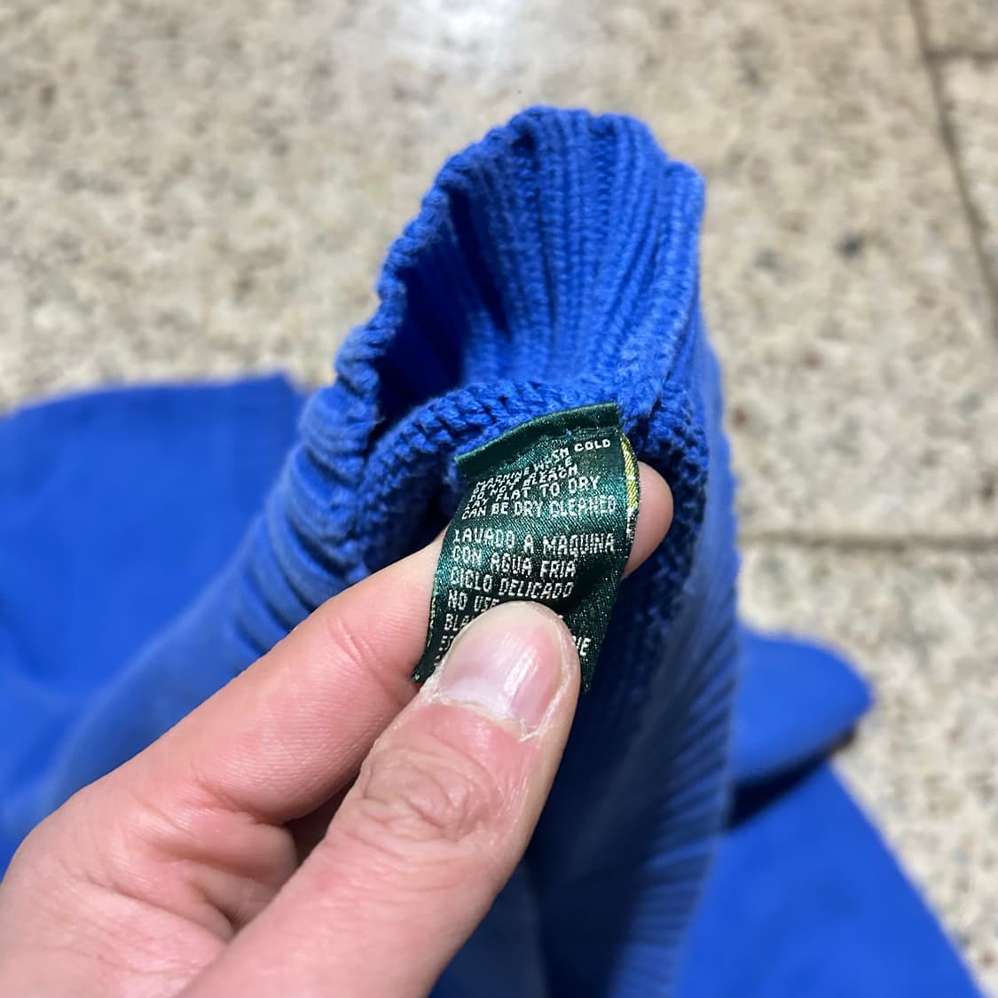 폴로(POLO RalphLauren) 빈티지 블루 브이넥 니트 상품이미지5