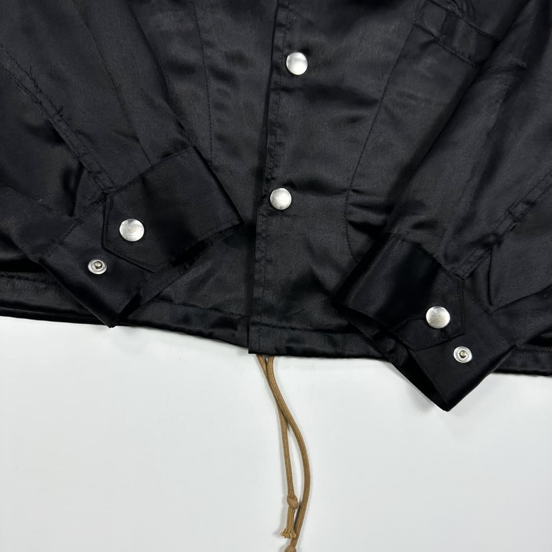 JPN 재팬빈티지 미니멀 자수 코치자켓 블랙 S 상품이미지5