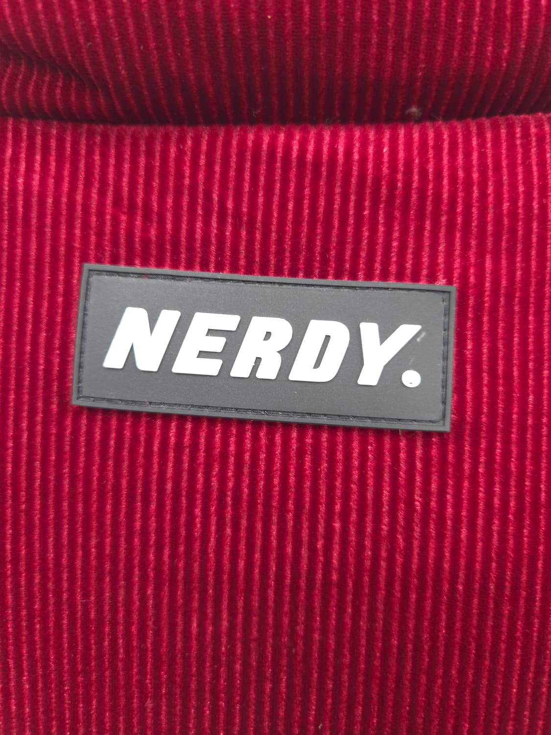 S 널디 코듀로이 패딩 오리털 버건디 상품이미지9