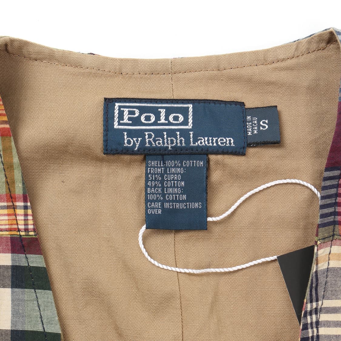 폴로 마드라스체크 패치워크 베스트   상품이미지7