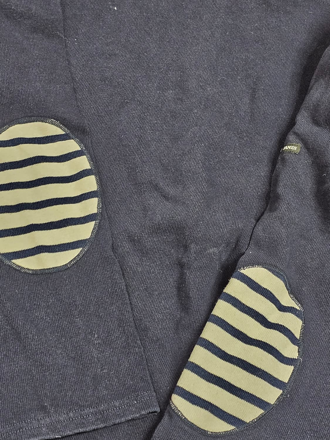 [택 T5 / 남성 100 추천] 세인트제임스 네이비 엘보우 패치 긴팔  상품이미지3