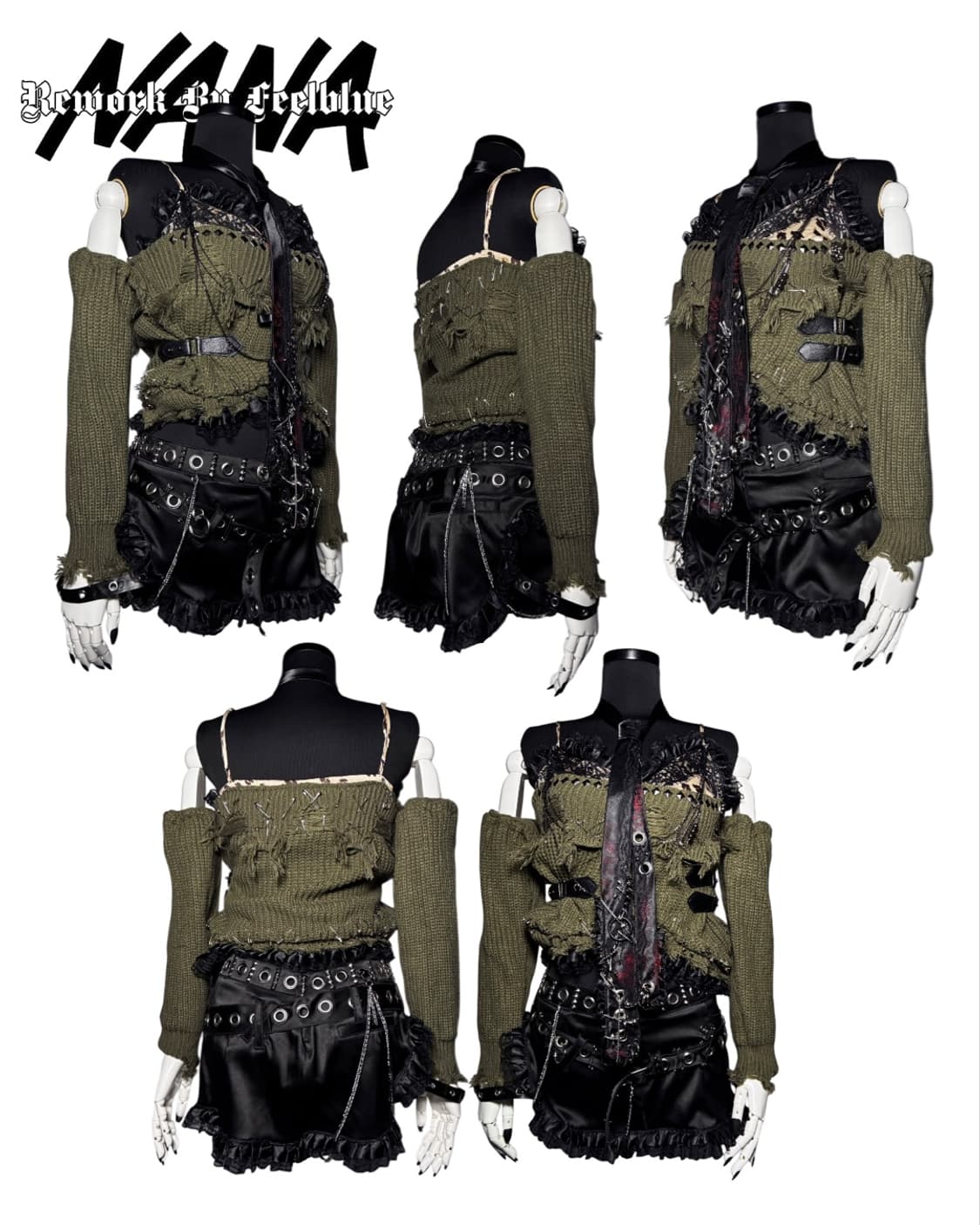 REWORK 032  CHAIN BURN GRUNGE PUNK SET 상품이미지10