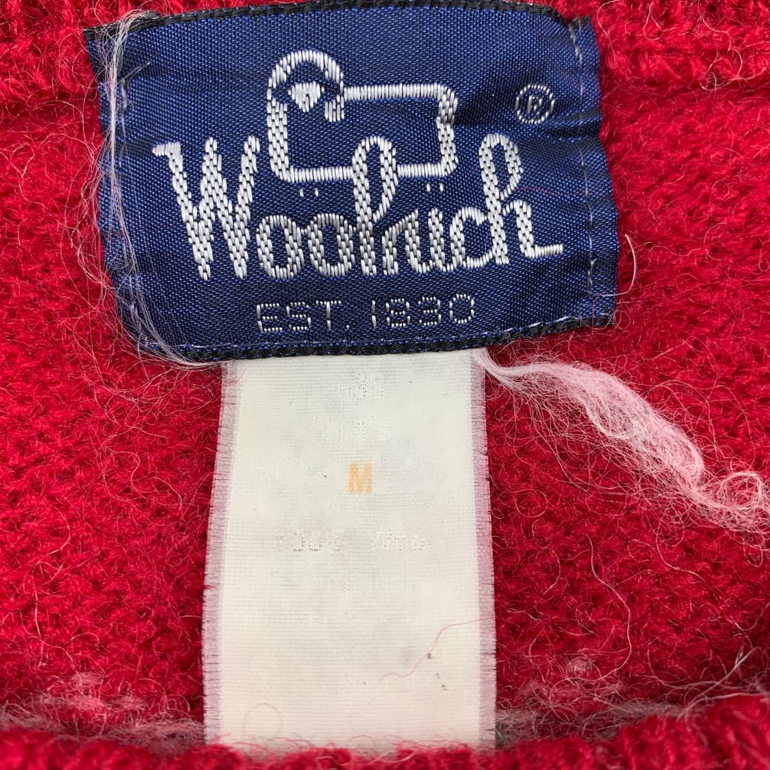 80s 울리치 청둥오리 패턴 빈티지 울 니트  상품이미지6