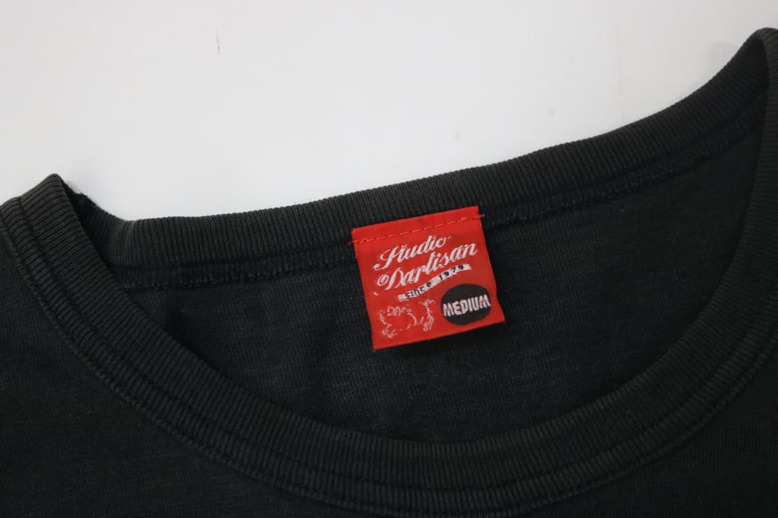 스튜디오 다치산 빈티지 NO MORE PIG 그래픽 롱 슬리브 (M) 상품이미지5