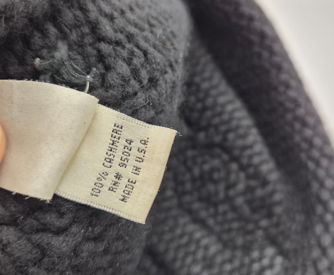 크롬하츠 정품 BS 플레르 레더 패치 캐시미어 비니 구형 상품이미지8