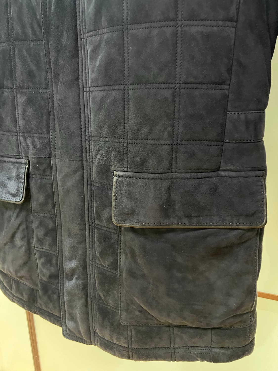 갤럭시(Galaxy) 수젤로 천연 염소가죽 퀼팅 자켓 (100) 상품이미지8