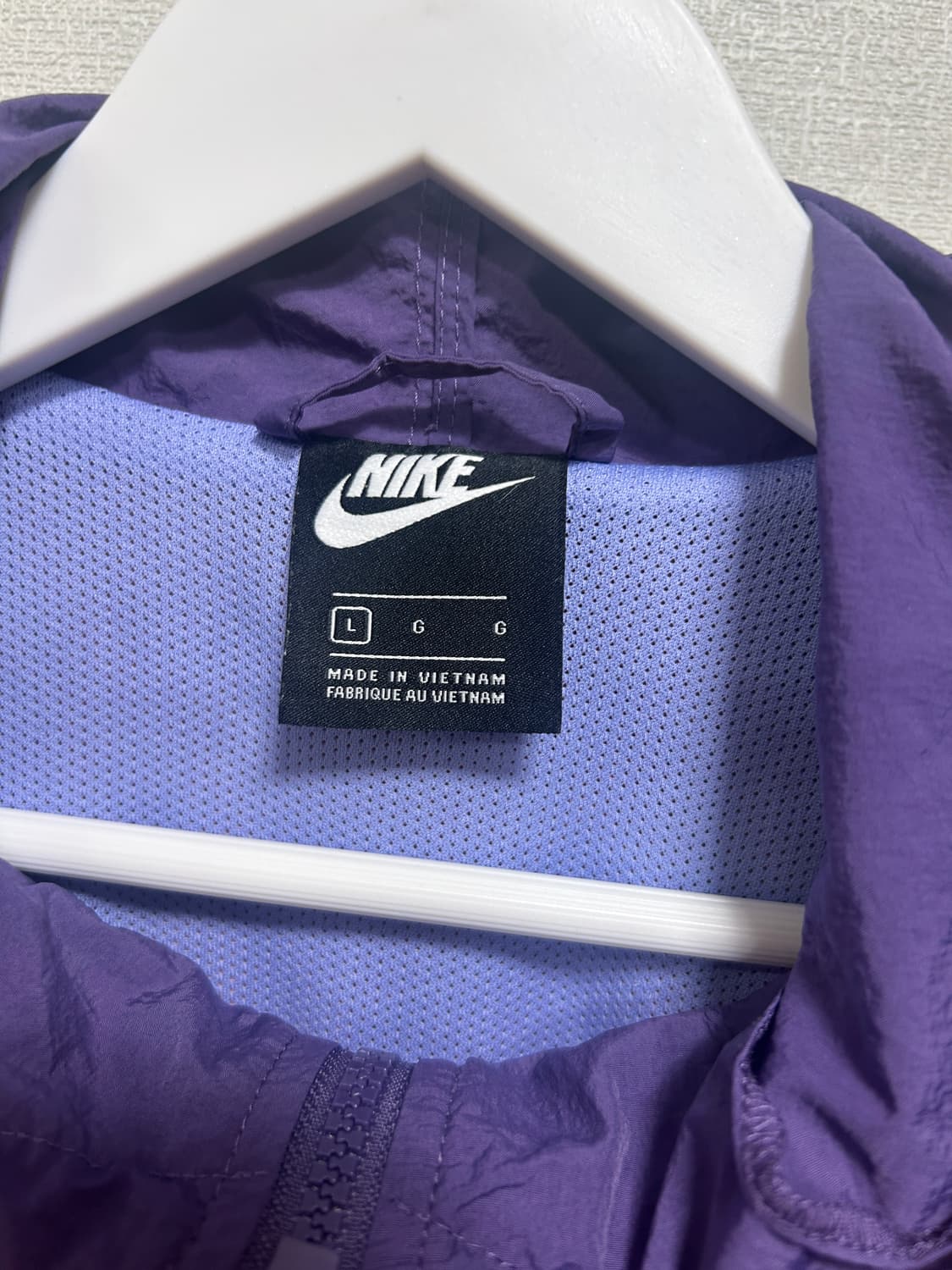 나이키 믹스컬러 퍼플 배색 헤리티지 윈드러너 우븐 자켓 상품이미지4