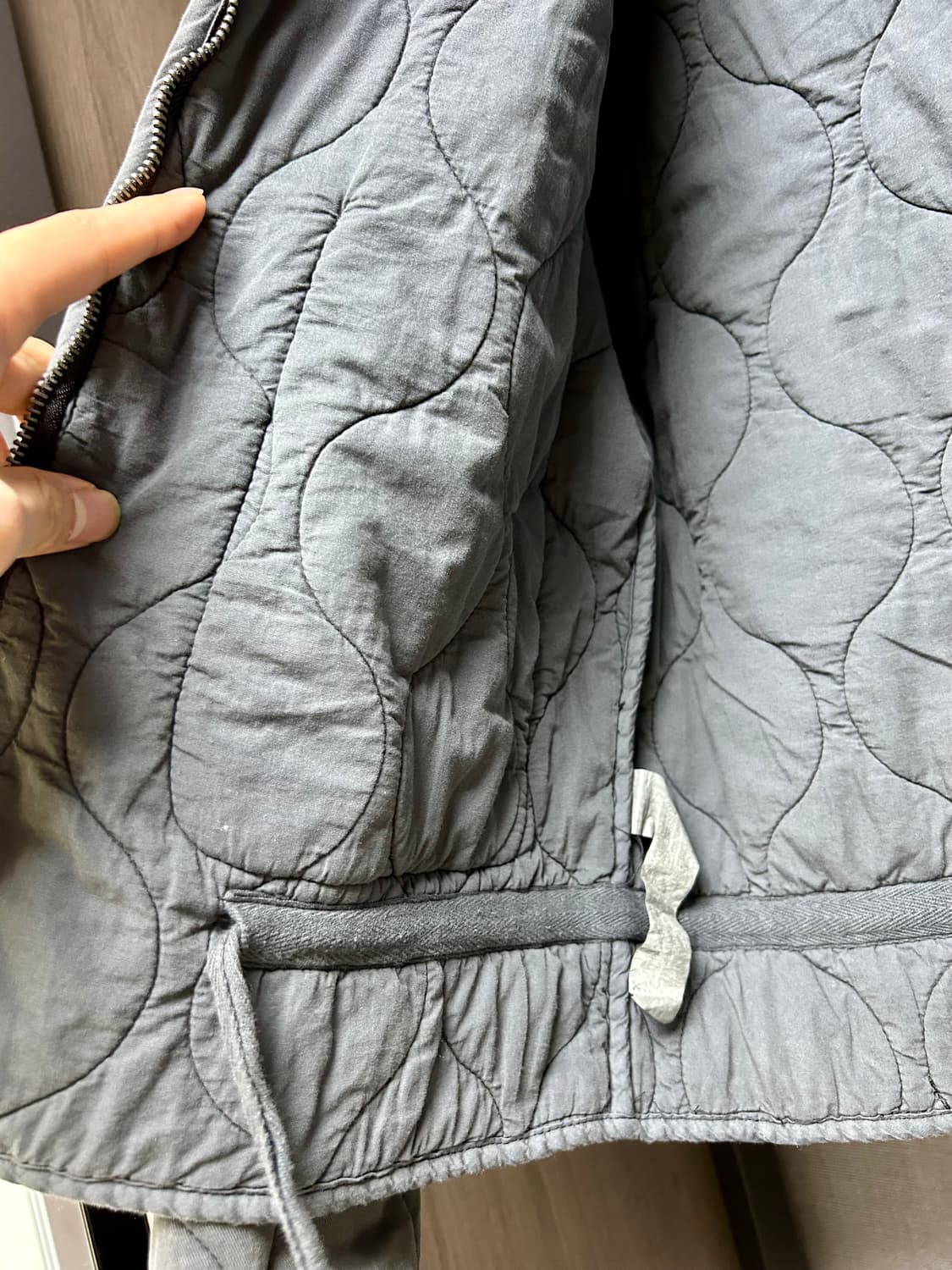 여성 자라 퀼팅 하이넥 오버핏 재킷 M 상품이미지5