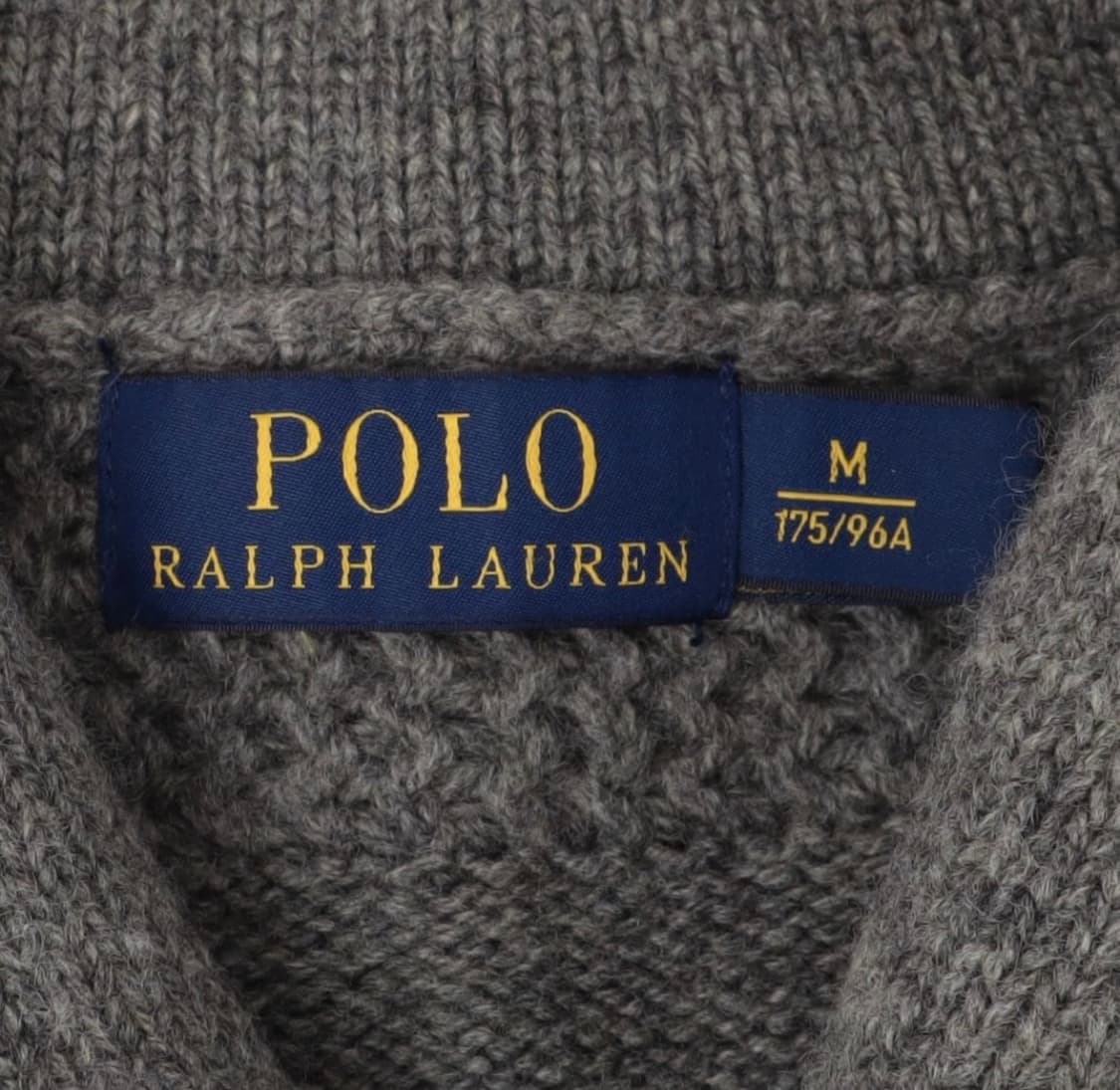 폴로 랄프로렌 그레이 울 쿼터집 숄카라 니트 상품이미지8