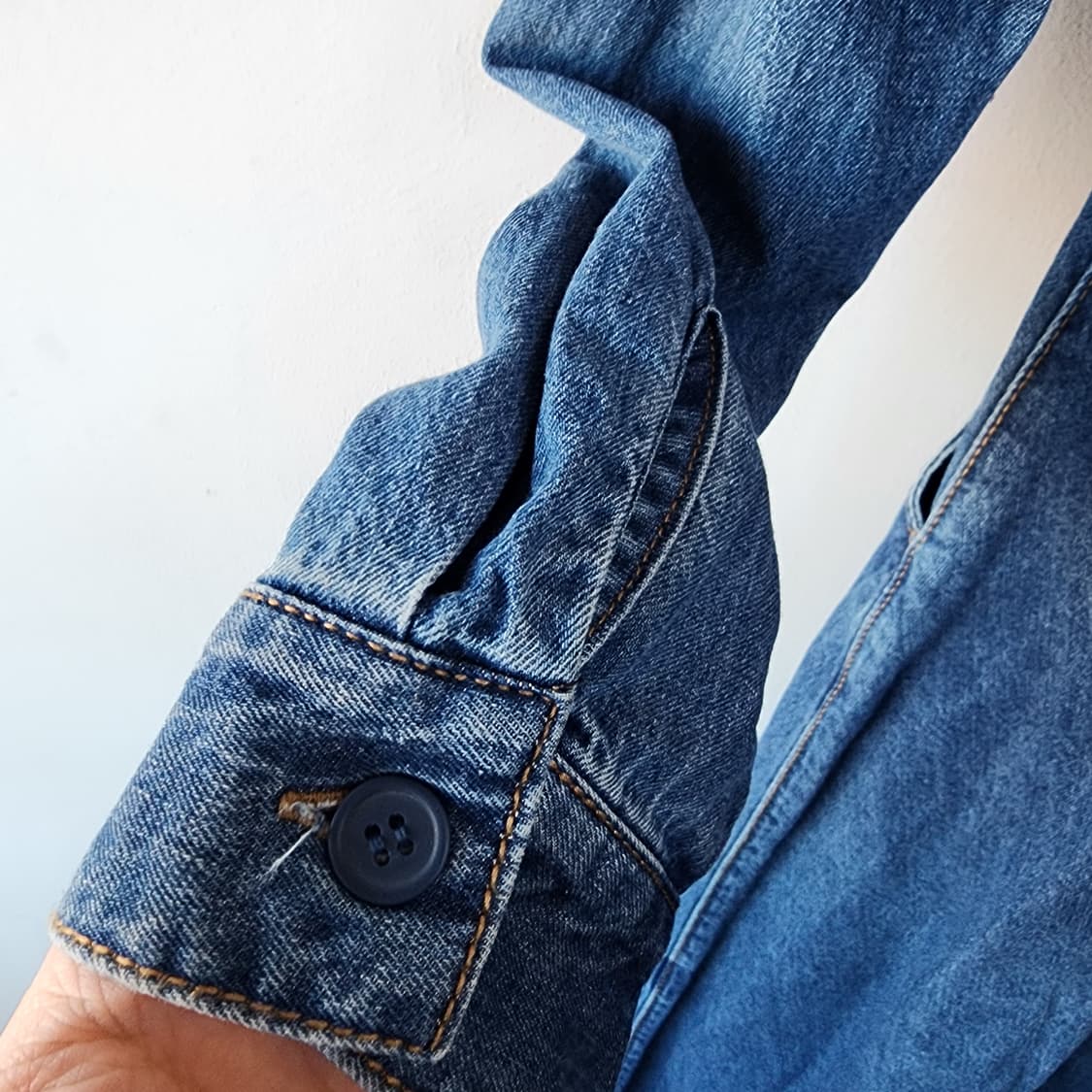 플라스틱 아일랜드 데님 롱 원피스 상품이미지6