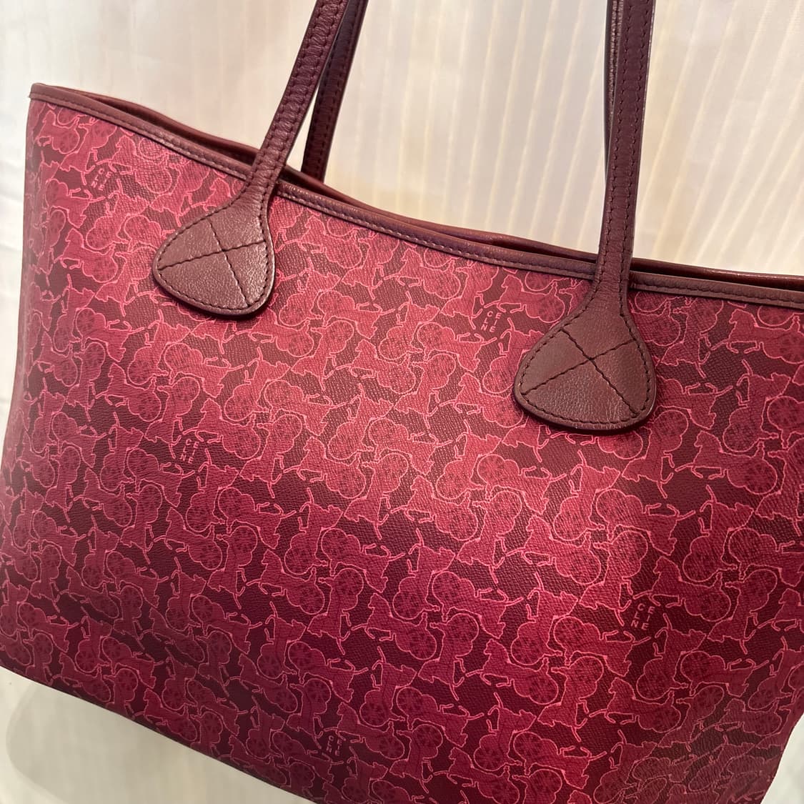 정품 셀린느 마차 쇼퍼백 레드     상품이미지7