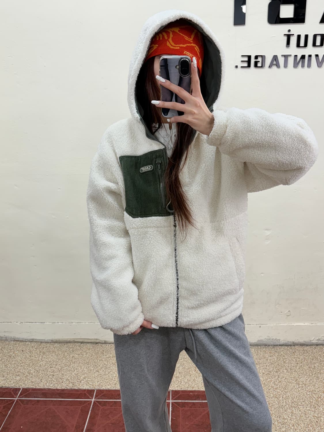 후아유 리버시블 뽀글이 자켓 상품이미지1