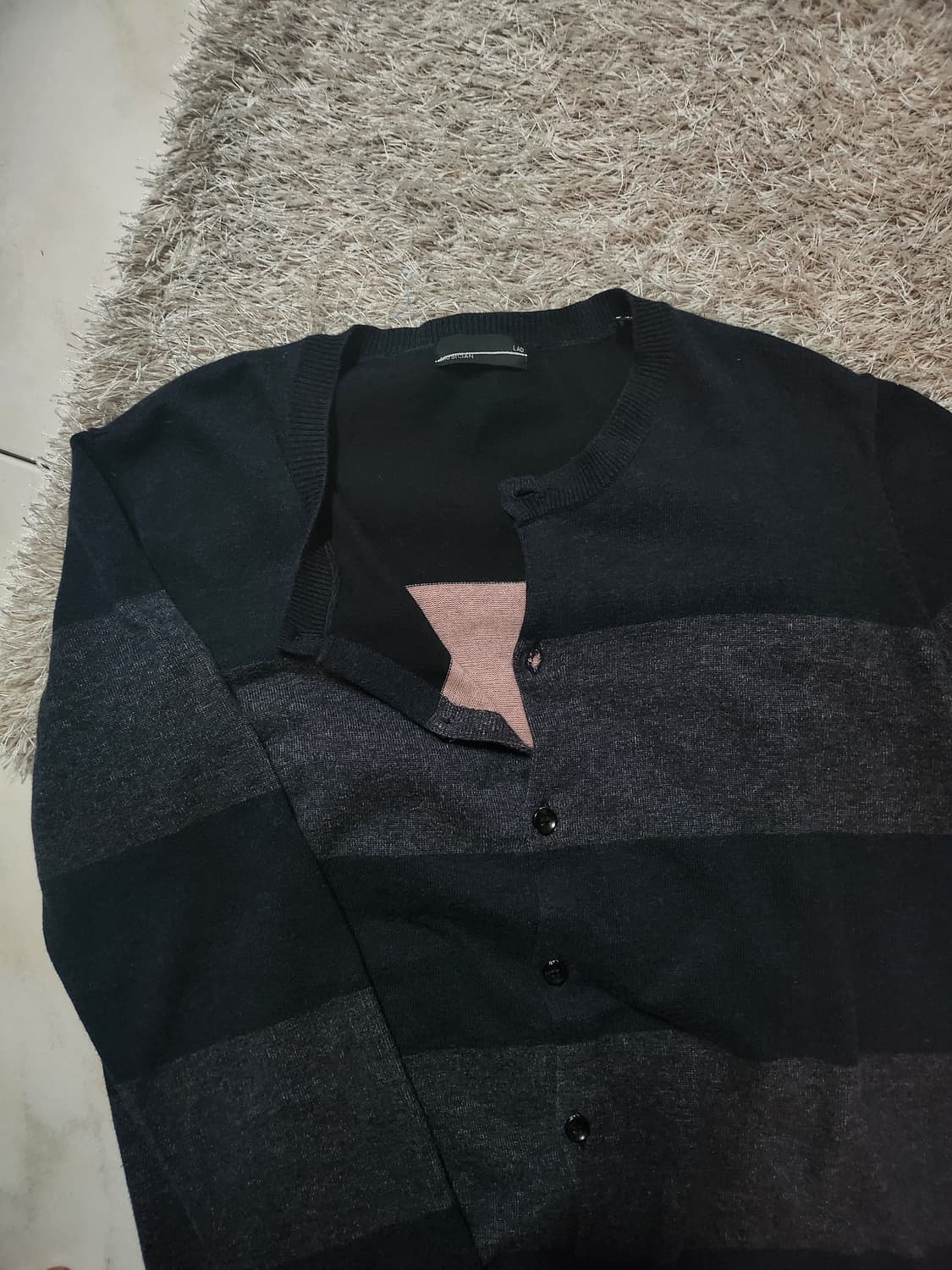 라드뮤지션 스트라이프 니트 가디건 상품이미지2