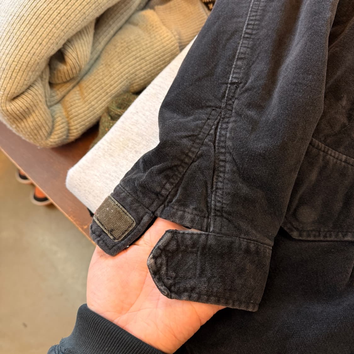 BUNDESWEAR 벨루어 M65 다크 챠콜 밀리터리 자켓 상품이미지2